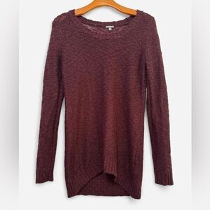 Burgundy/Maroon Charlotte Russe Knit Sweater Size Medium